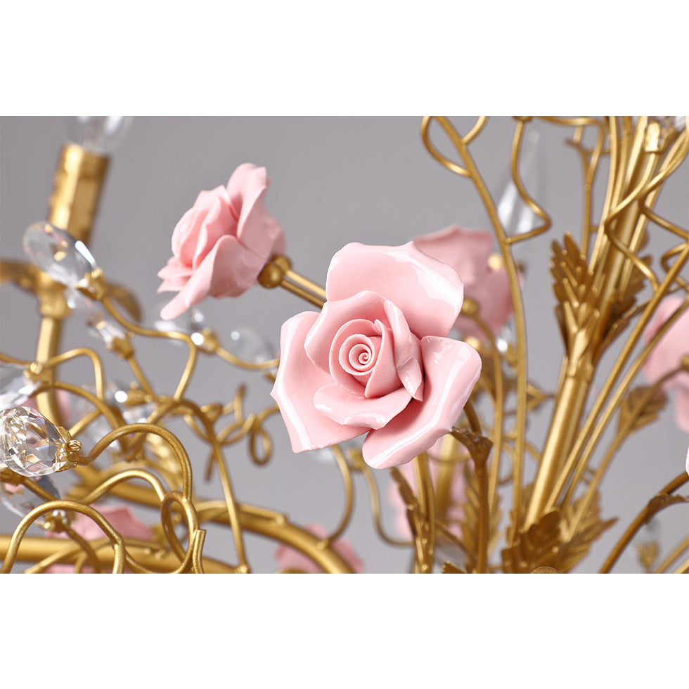 ceramic-rose-vine-chandelier