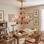 ceramic-rose-vine-chandelier