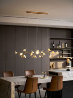Cerisium Blossom Chandelier – Sculptural Ceramic & Iron Pendant Light