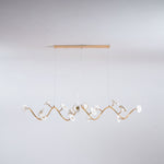 Cerisium Blossom Chandelier – Sculptural Ceramic & Iron Pendant Light