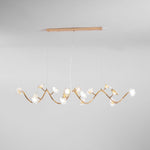 Cerisium Blossom Chandelier – Sculptural Ceramic & Iron Pendant Light
