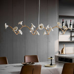 Cerisium Blossom Chandelier – Sculptural Ceramic & Iron Pendant Light
