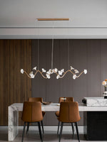 Cerisium Blossom Chandelier – Sculptural Ceramic & Iron Pendant Light