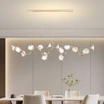 Cerisium Blossom Chandelier – Sculptural Ceramic & Iron Pendant Light