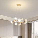Cerisium Blossom Chandelier – Sculptural Ceramic & Iron Pendant Light