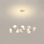 Cerisium Blossom Chandelier – Sculptural Ceramic & Iron Pendant Light