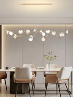 Cerisium Blossom Chandelier – Sculptural Ceramic & Iron Pendant Light