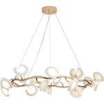 Cerisium Blossom Chandelier – Sculptural Ceramic & Iron Pendant Light