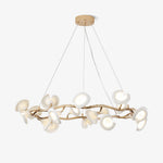 Cerisium Blossom Chandelier – Sculptural Ceramic & Iron Pendant Light