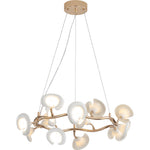 Cerisium Blossom Chandelier – Sculptural Ceramic & Iron Pendant Light