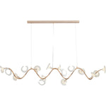 Cerisium Blossom Chandelier – Sculptural Ceramic & Iron Pendant Light