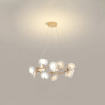 Cerisium Blossom Chandelier – Sculptural Ceramic & Iron Pendant Light