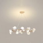 Cerisium Blossom Chandelier – Sculptural Ceramic & Iron Pendant Light