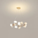 Cerisium Blossom Chandelier – Sculptural Ceramic & Iron Pendant Light