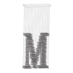 Charcoal Linear LED Chandelier in Black Iron for Modern Interiors