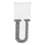 Charcoal Sculptural Linear LED Chandelier for Modern Interiors