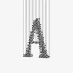 Charcoal Sculptural LED Chandelier – Modern Linear Pendant for Living and Dining Spaces