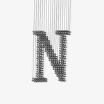 Charcoal Artistry Linear LED Chandelier in Black and Chrome