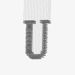 Charcoal Sculptural Linear LED Chandelier for Modern Interiors
