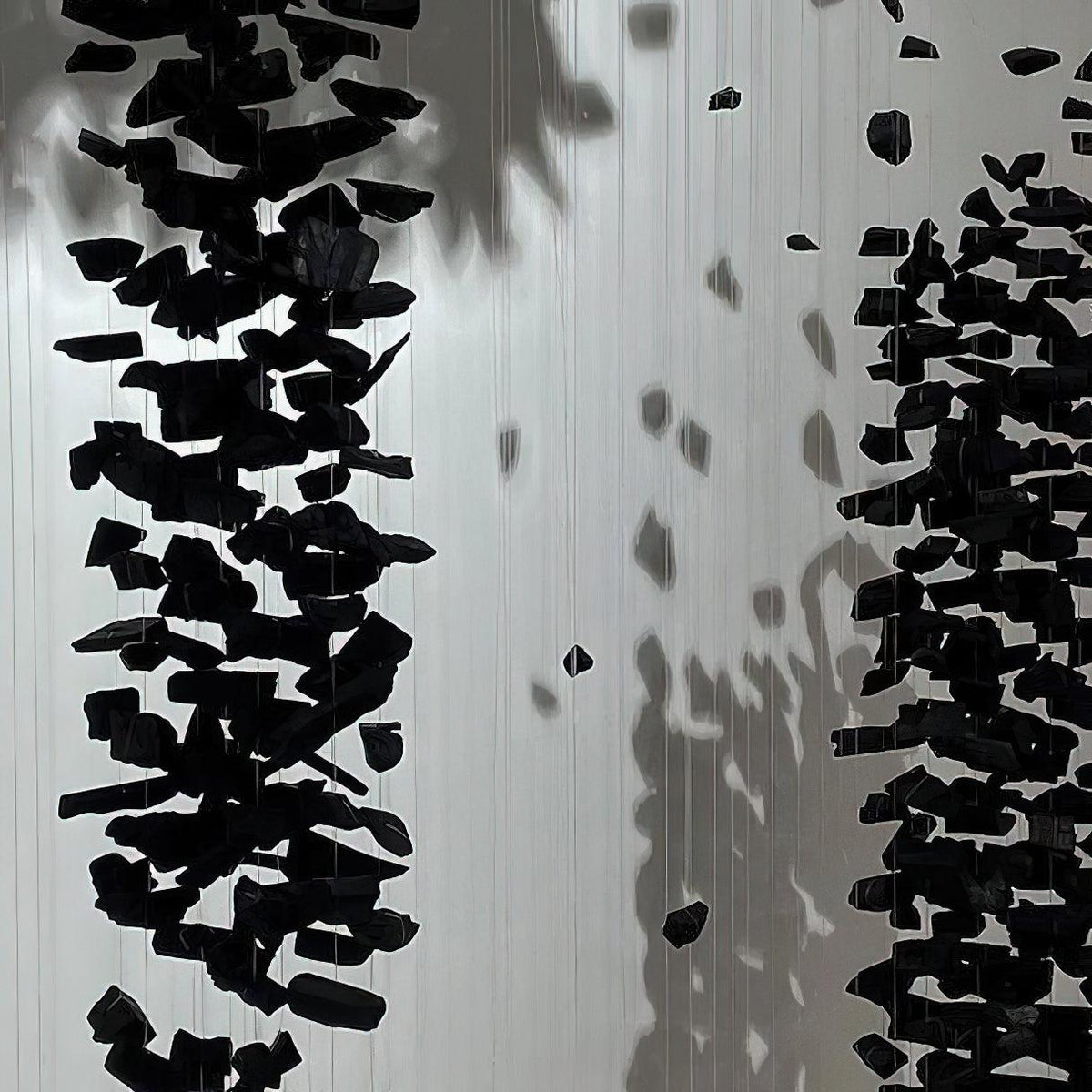 Charcoal Sculptural Chandelier K – Modern Architectural LED Pendant Light