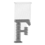 Charcoal Sculptural Linear Chandelier in Black Iron for Modern Interiors