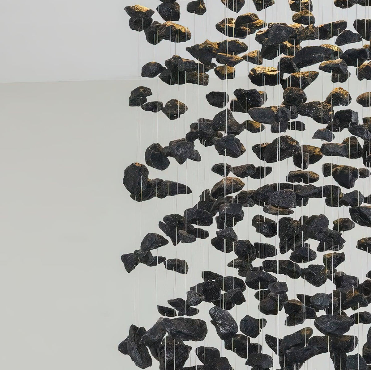 Charcoal Sculptural Linear LED Chandelier for Modern Interiors