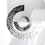 Charcoal Cascade Pixel Chandelier – Modern Stone LED Pendant for Living and Dining Spaces