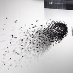 Charcoal Chandelier Letters G-L | Handcrafted Stone LED Pendant