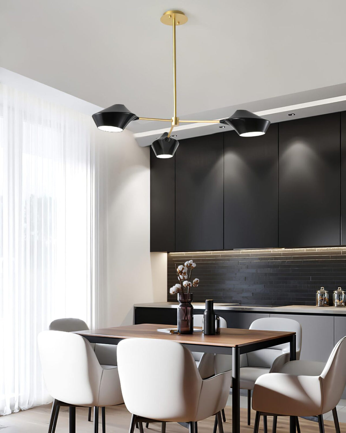 Charming Modern Hexagonal Chandelier