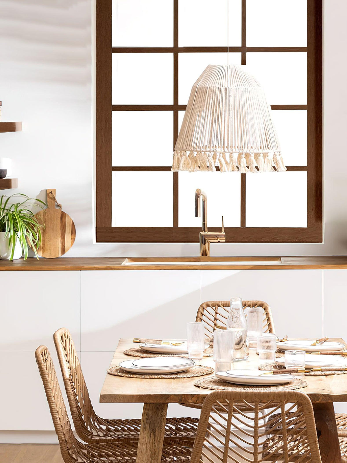Chase Tassel Pendant Light — Natural Hemp Rope Designer Ceiling Lamp