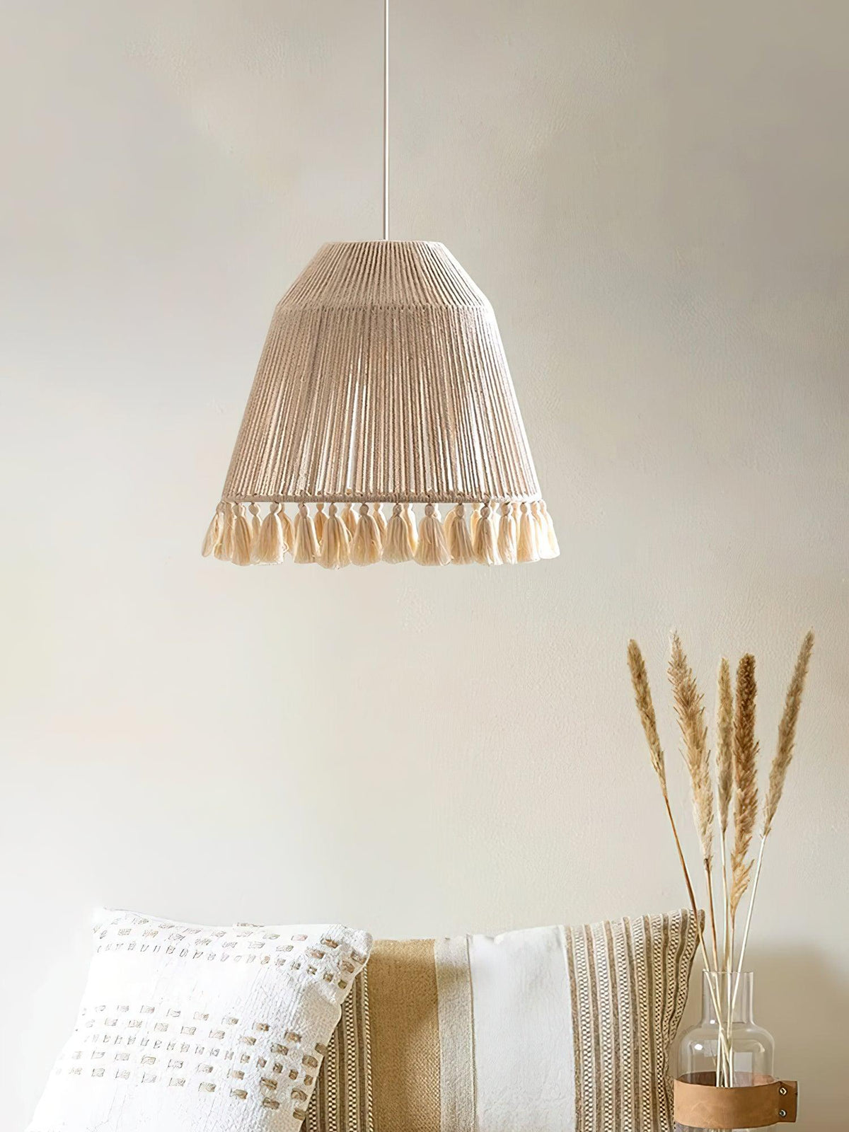 Chase Tassel Pendant Light — Natural Hemp Rope Designer Ceiling Lamp