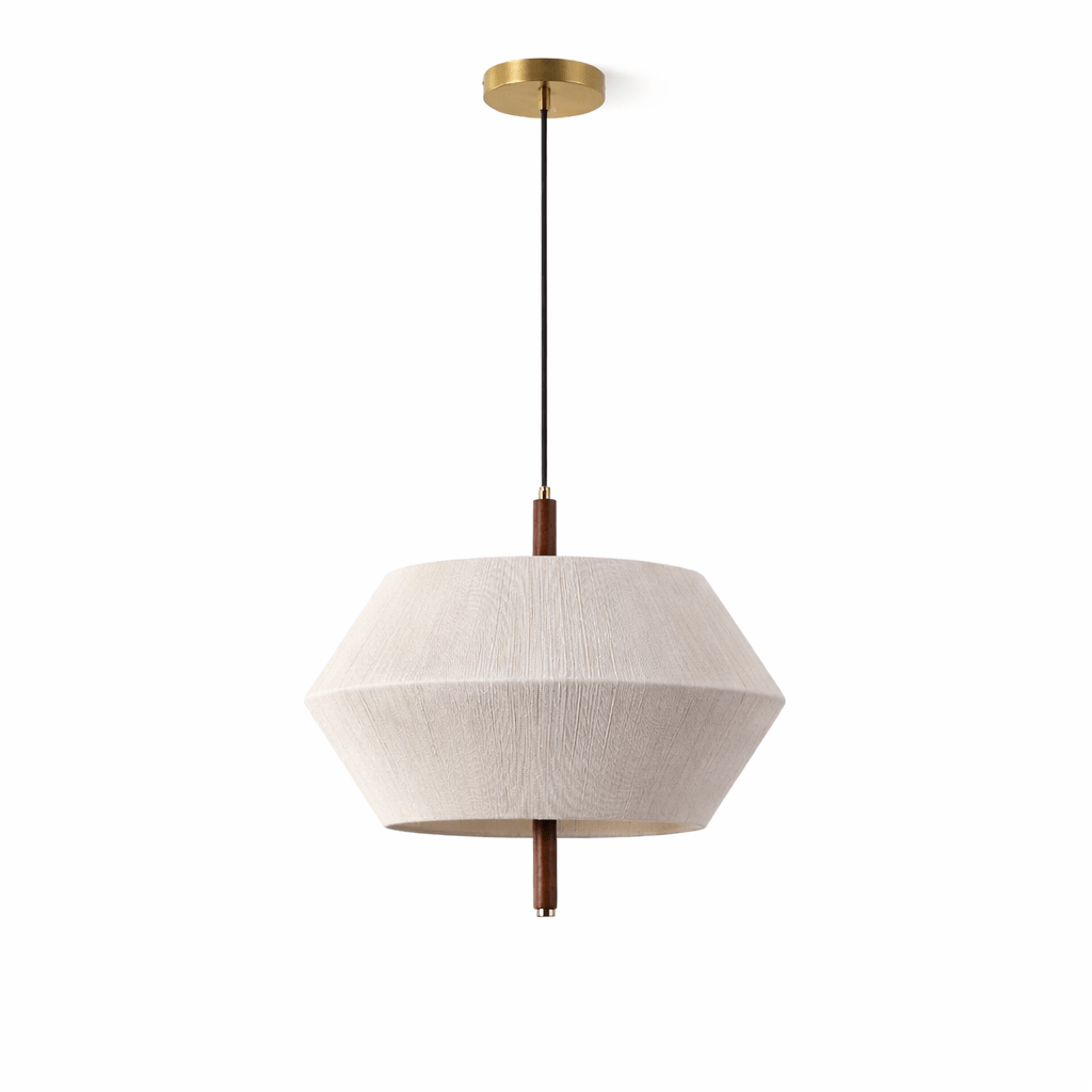 Soren Linen Pendant Light – Geometric Nordic Design for Modern Interiors