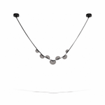 Orvyn Leather Arc Chandelier – Modern Linear LED Pendant Light