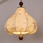 Chestnut Bloom Designer Pendant Light with Walnut and Gold Finish