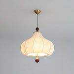 Chestnut Bloom Designer Pendant Light with Walnut and Gold Finish