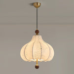 Chestnut Bloom Designer Pendant Light with Walnut and Gold Finish