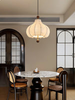 Chestnut Bloom Designer Pendant Light with Walnut and Gold Finish