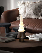 Sculptural Tree Table Lamp in Solid Wood with Dimmable LED