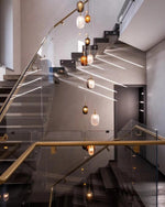 Chromatic Gem Drop Chandelier – Modern Glass Pendant Light for Dining Room and Living Room