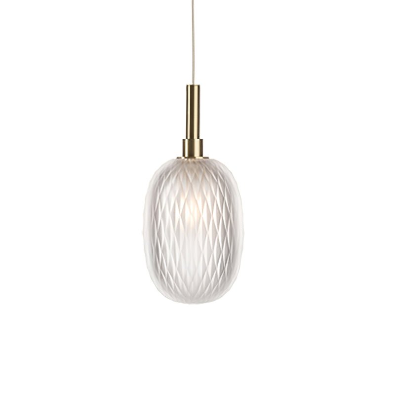 Chromatic Gem Drop Chandelier – Modern Glass Pendant Light for Dining Room and Living Room