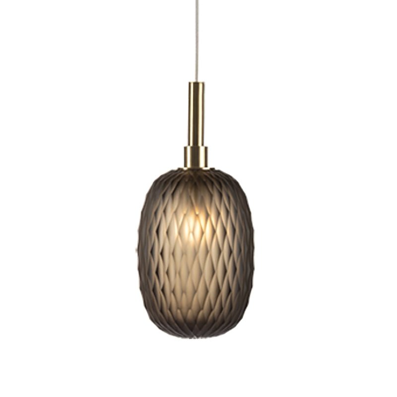Chromatic Gem Drop Chandelier – Modern Glass Pendant Light for Dining Room and Living Room