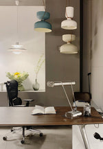 Chrome Coiled Wire Desk Lamp – Modern Art Deco Table Light