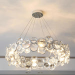 Chrome Round Crystal Chandelier