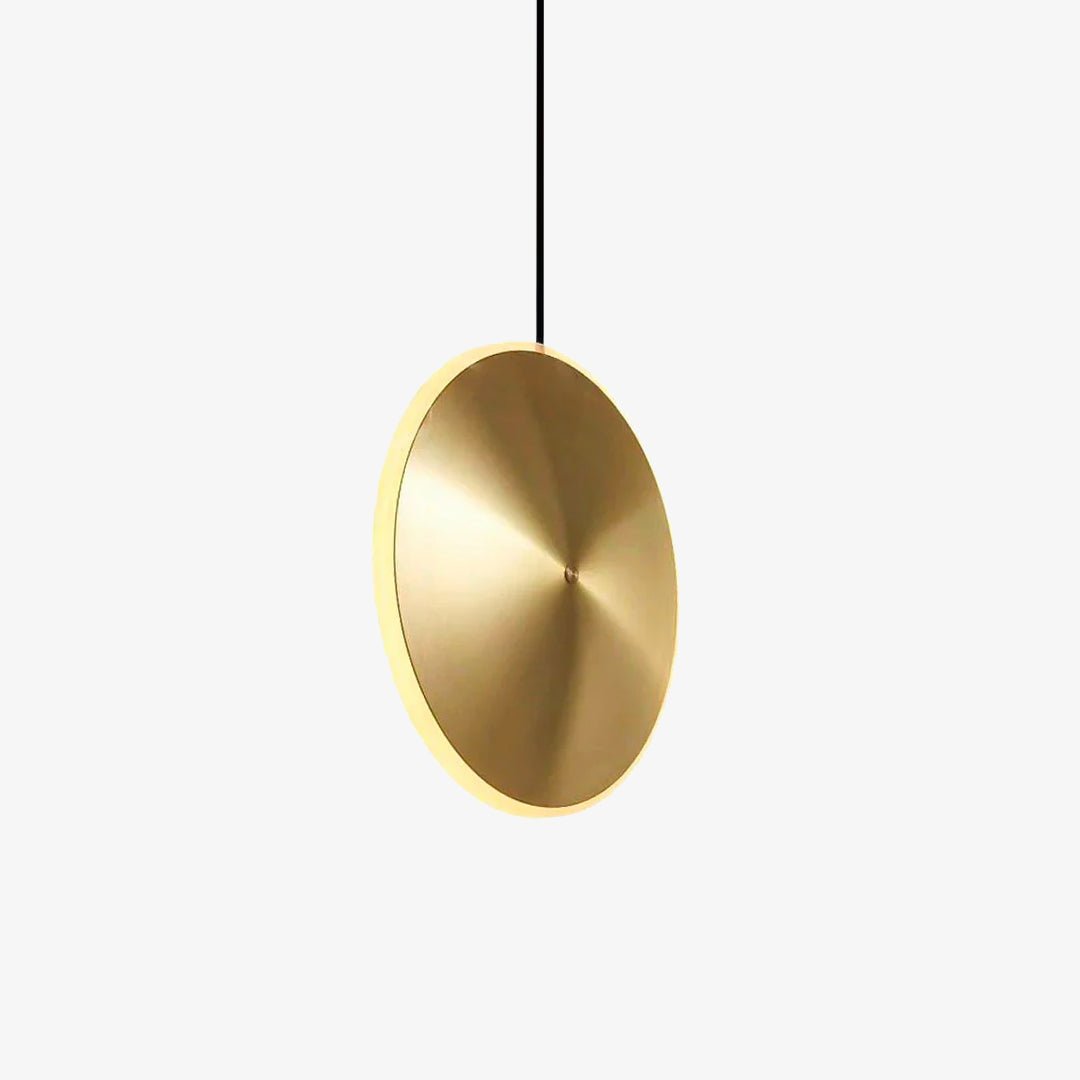 Chrona Dish Pendant Light – Contemporary Brass LED Ceiling Lamp