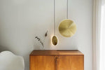 Chrona Dish Pendant Light – Contemporary Brass LED Ceiling Lamp
