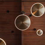 Chrona Dish Pendant Light – Contemporary Brass LED Ceiling Lamp