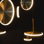 Chrona Dish Pendant Light – Contemporary Brass LED Ceiling Lamp