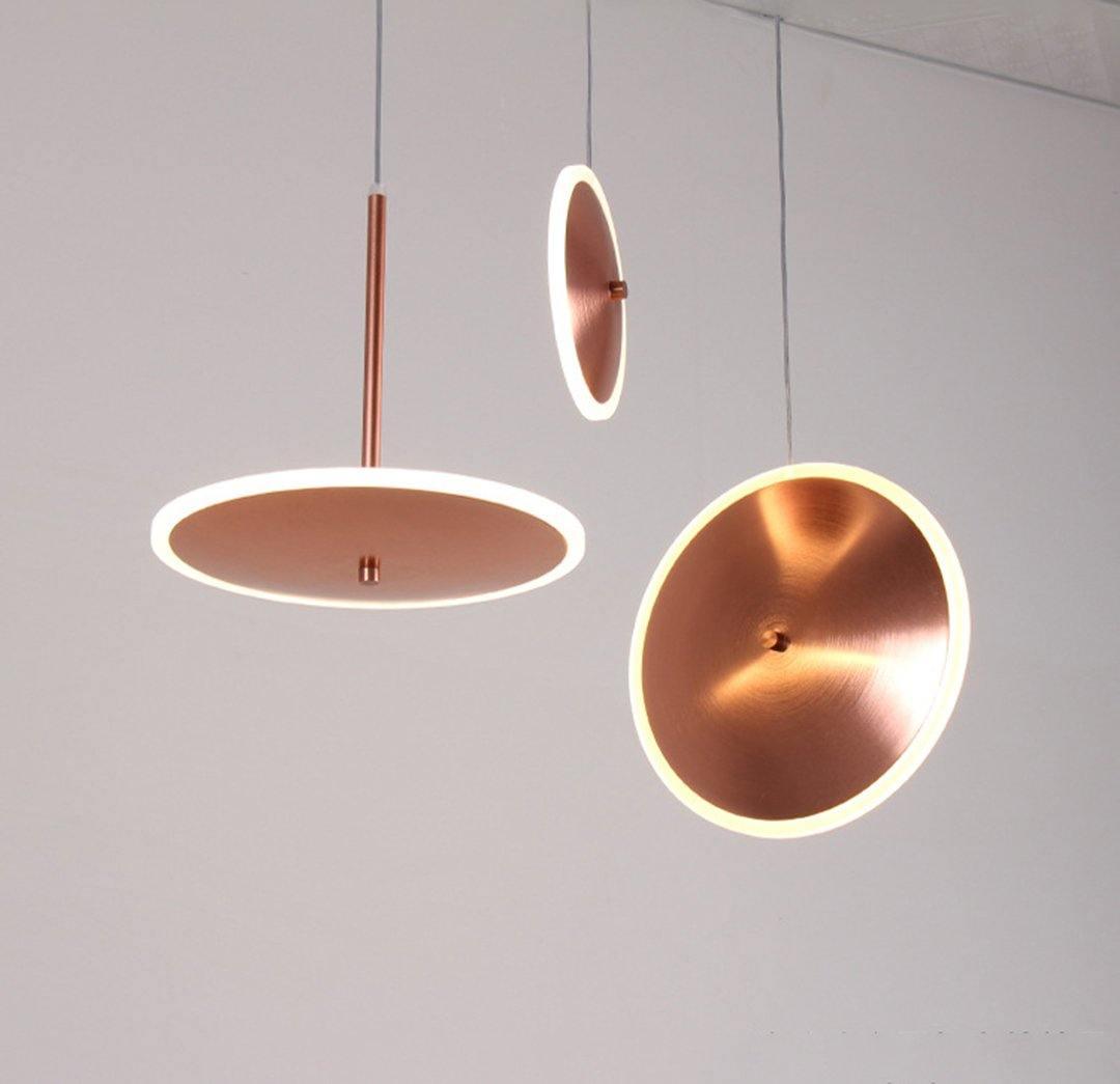 Chrona Dish Pendant Light – Contemporary Brass LED Ceiling Lamp