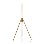 Cipher Crystal LED Floor Lamp in Gold for Modern Interiors