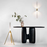Cipher Crystal LED Floor Lamp in Gold for Modern Interiors